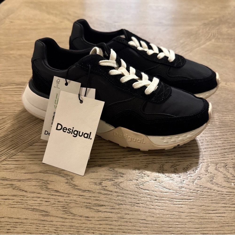 Desigual Women's Shoes Black Sneakers Size 6